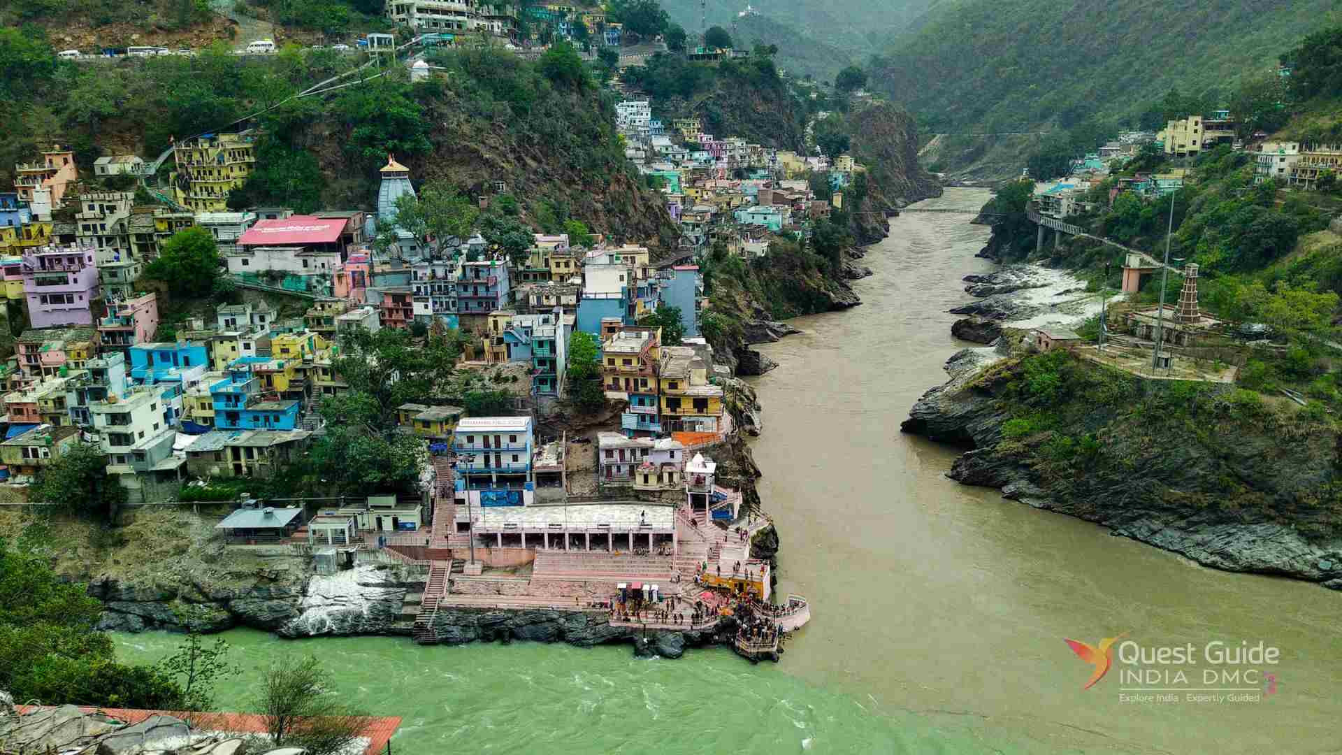 Devprayag Confluence - Birthplace of Ganges River Himalayas