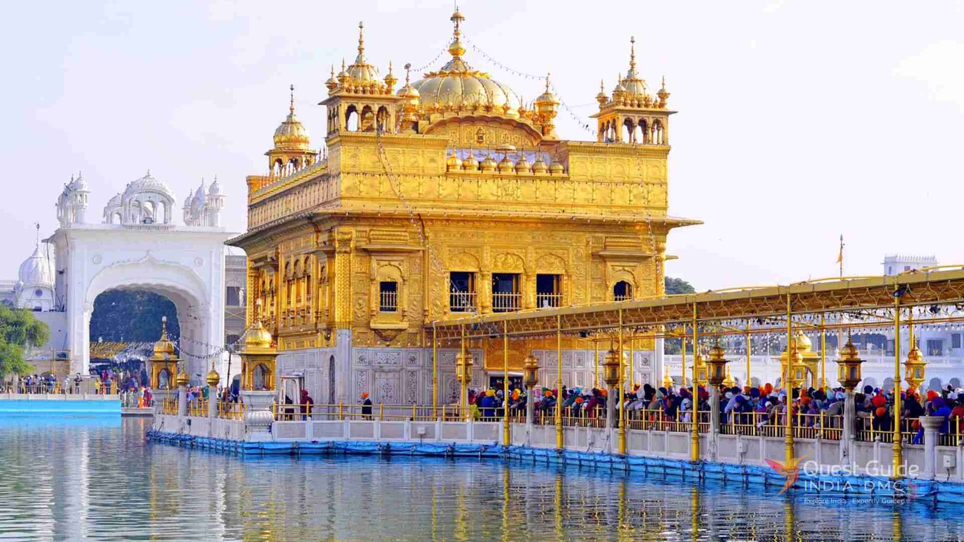 Golden Temple Amritsar Night View - Sikh Holy Shrine