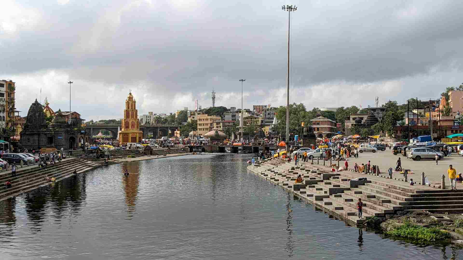 Panchvati area in Nashik with historic temples and greenery