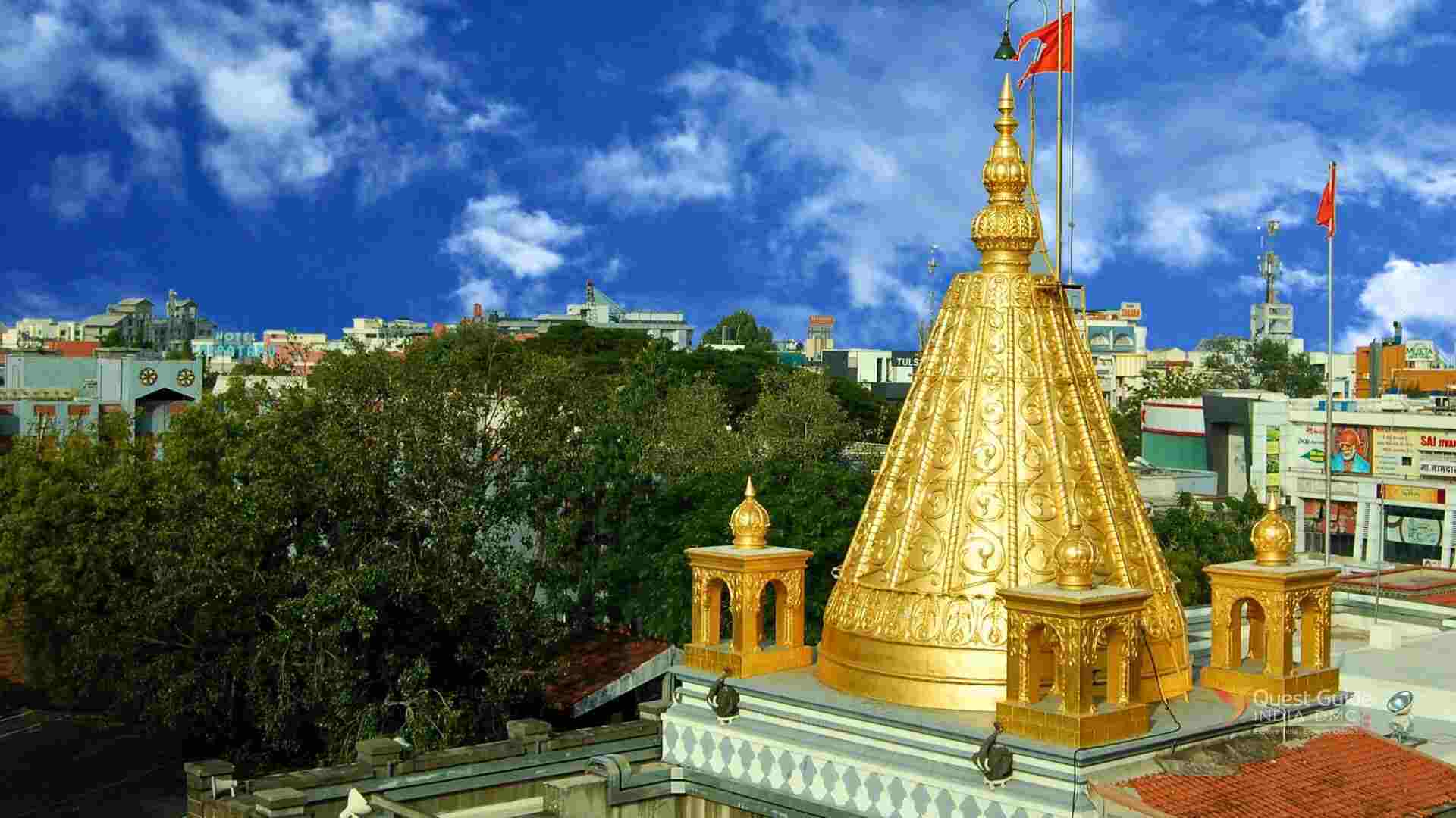 Shirdi Sai Baba Temple in Nashik surrounded by devotees